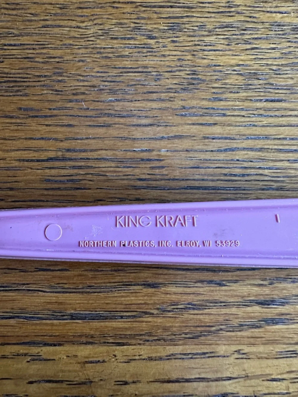 Vintage King Kraft Serving Spoon Mauve Pink